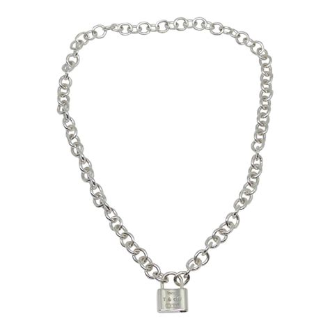 Tiffany And Co 1837 Lock Pendant Necklace Oliver Jewellery