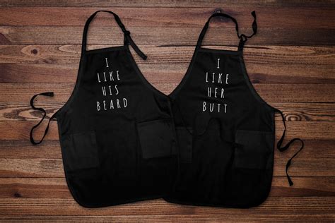 Matching Aprons For Couples Funny Couple T Anniversary Etsy