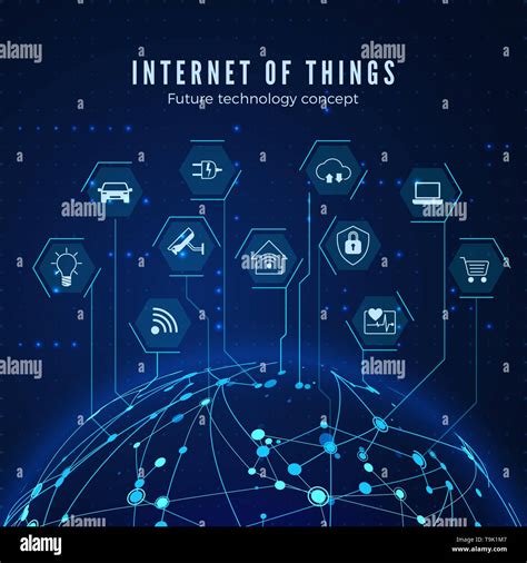 Internet Of Things Iot Concept Global Network Connection Monitoring