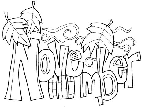 November Coloring Pages Printable For Free Download