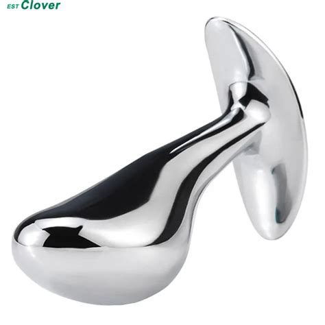 Stainless Steel Prostate Massager Metal Anal Dildo G Spot Stimulator Adult Sex Product C315