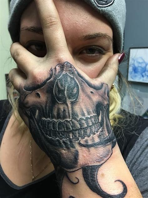 Skull Face By Mikey Har Tattoonow