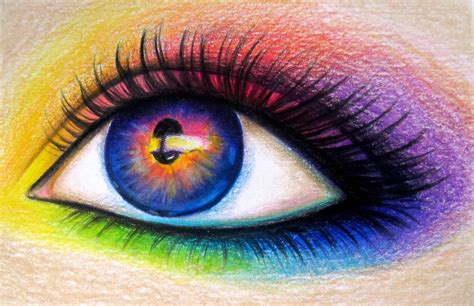 Rainbow Eyes Drawing Skill