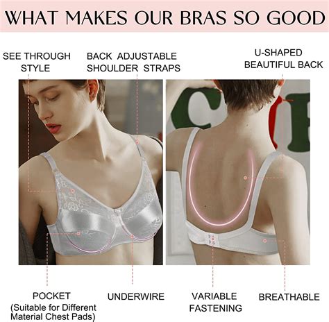 Vollence Silicone Breast Forms Pocket Bra For Mastectomy Crossdresser