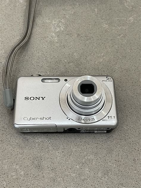 sony cybershot dsc w710 16 1mp digital camera silver battery charger card ebay