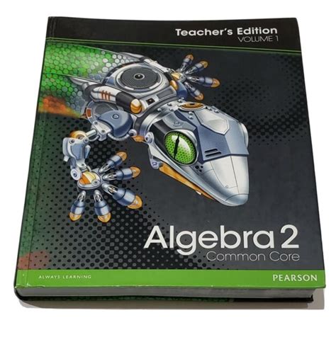 Algebra 2 Common Core Teacher S Edition Volume 1 Pearson For Sale Online Ebay