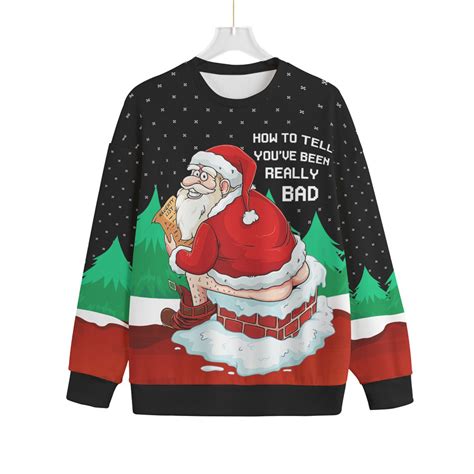 Naughty Santa Big And Tall Ugly Christmas Sweater