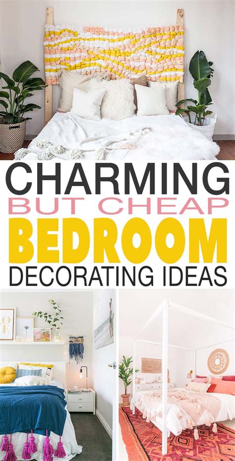 It's not only convenient storage space, but the door can also be hung to open on the left or the right so it's easy to access no matter which side of the bed it's on. Charming But Cheap Bedroom Decorating Ideas • The Budget ...