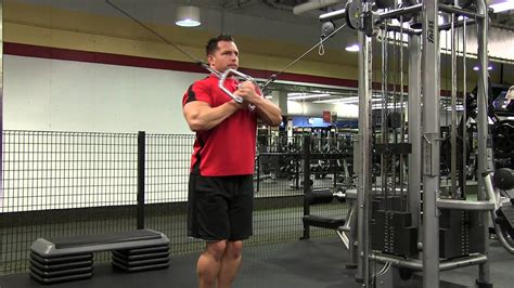Cable Crossover Reverse Tricep Extension Youtube