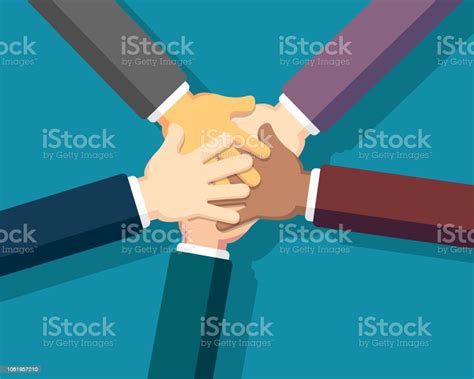 Stack Of Hands Stock Illustration Download Image Now Stacked Hands