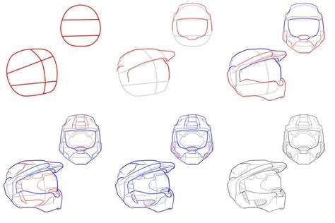 how to draw master chief from halo with step by step instructions hot sex picture