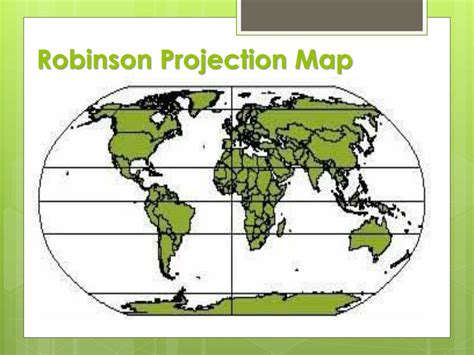 Ppt Robinson Projection Map And Mercator Projection Map Powerpoint
