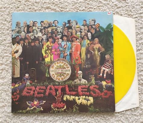 The Beatles Sgt Peppers Lonely Hearts Club Band Vinyl Lp Yellow