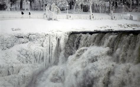 How Cold Was The Polar Vortex Niagara Falls Froze New York Post