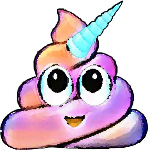 Emoji Unicorn Unicornio Poop Cartoon 1024x1041 Png Clipart