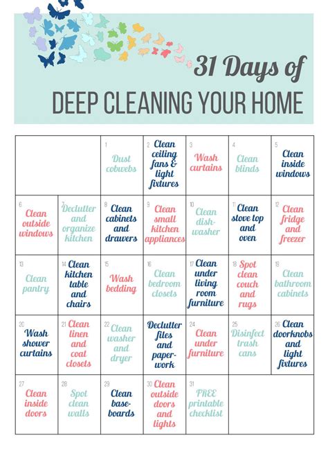 Days Of Deep Cleaning Your Home