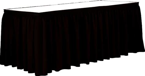 Ultimate Textile 7 Ft Shirred Pleat Polyester Table Skirt