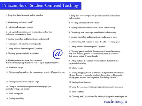 15 Examples Of Student Centered Teaching Teaching Student Center