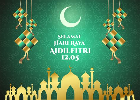 Hari Raya Aidilfitri Eid Celebration Background Hari Raya Eid Al Fitr