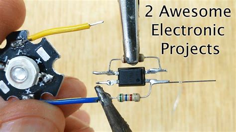 Two Awesome Electronic Projects Electronics Diy Youtube