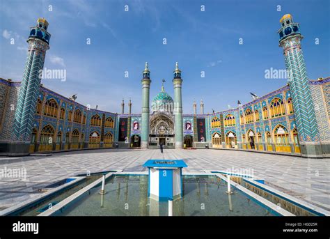 courtyard of holy shrine of imamzadeh helal ali hilal ibn ali in aran va bidgol isfahan