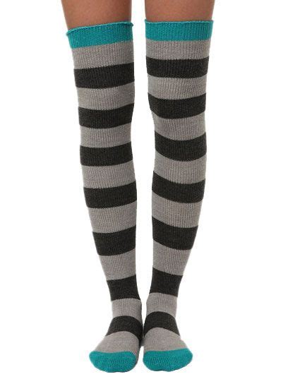 Even Striped Over The Knee Socks Urban Outfitters Over The Knee Socks Knee Socks Socks