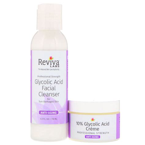 Reviva Labs 10 Glycolic Acid Creme And Glycolic Acid Facial Cleanser 2