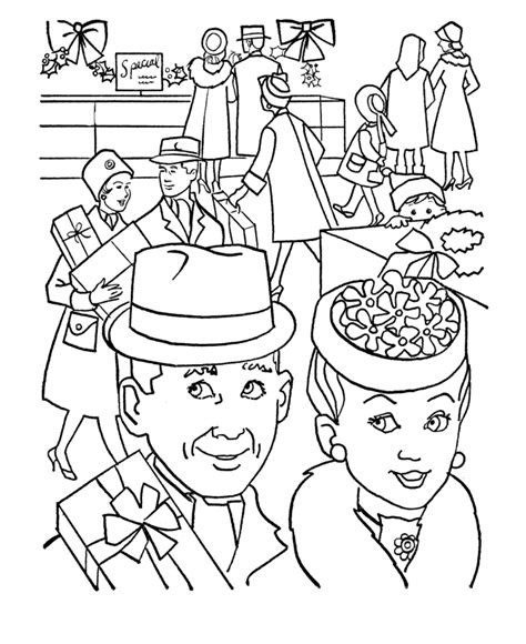Shopping Coloring Pages And Books 100 Free And Printable