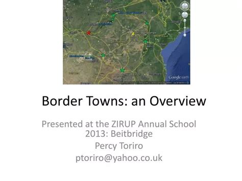 Ppt Border Towns An Overview Powerpoint Presentation Free Download