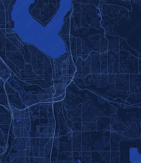 Renton Vector Map Dark Blue Aipdf Boundless Maps