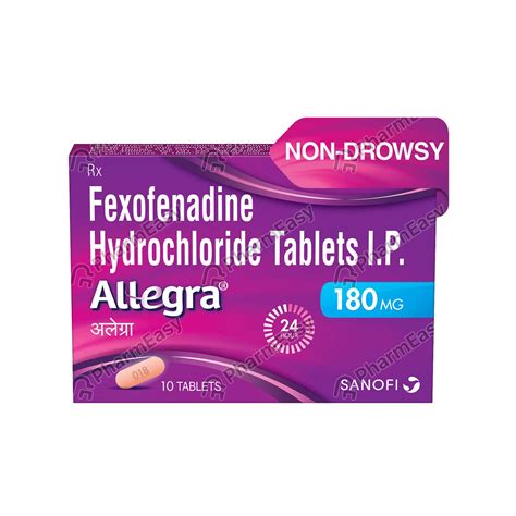 Allegra 180 Mg Tablet 10 Uses Side Effects Dosage Composition