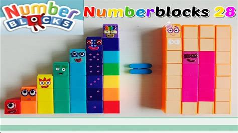 Numberblocks 28 Times Tables From Magnet And New Toys 넘버블럭스 만들기 What If