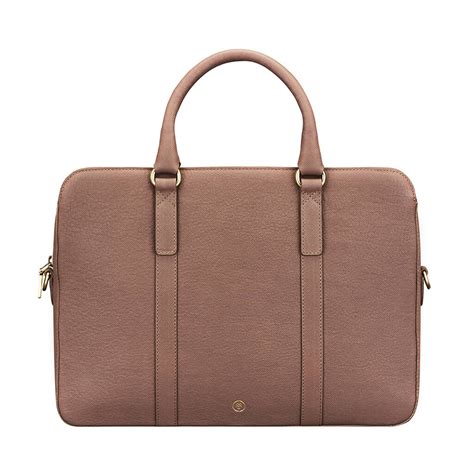 Womens Luxury Leather Slim Laptop Bag Sorrento By Maxwell Scott Bags