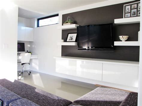 Flat Screen Tv Wall Cabinets Offering Space Saving Furniture Ideas In