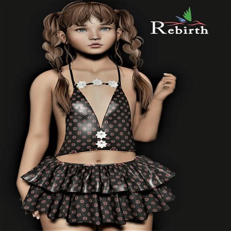 Second Life Marketplace ~ca~ Lorella Dress Rebirth Pack Black And Red