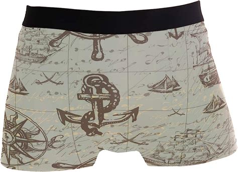 Men S Boxer Brief Underwear Travel Adventure Discovery Boxers For Men