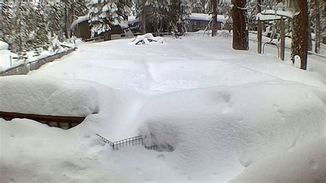Lake Tahoe Sees Over Feet Of Snow In December Crushing Records
