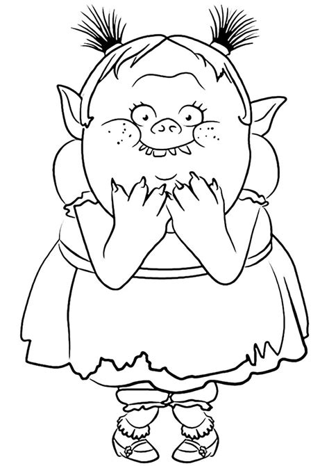 Trolls Dreamworks Coloring Sheet Coloring Pages