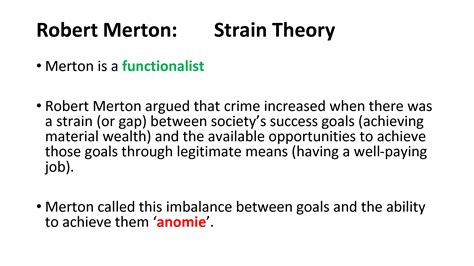 Solution Robert Merton Strain Theory Presentation Studypool