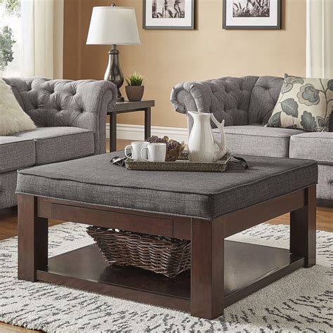 Enjoy free shipping and discounts on select orders. HomeVance Upholstered Storage Coffee Table, Dark Grey ...
