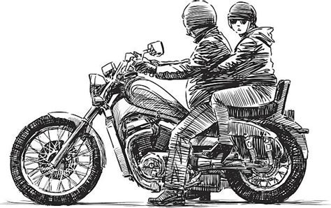 Royalty Free Motorcycle Couple Clip Art Vector Images And Illustrations