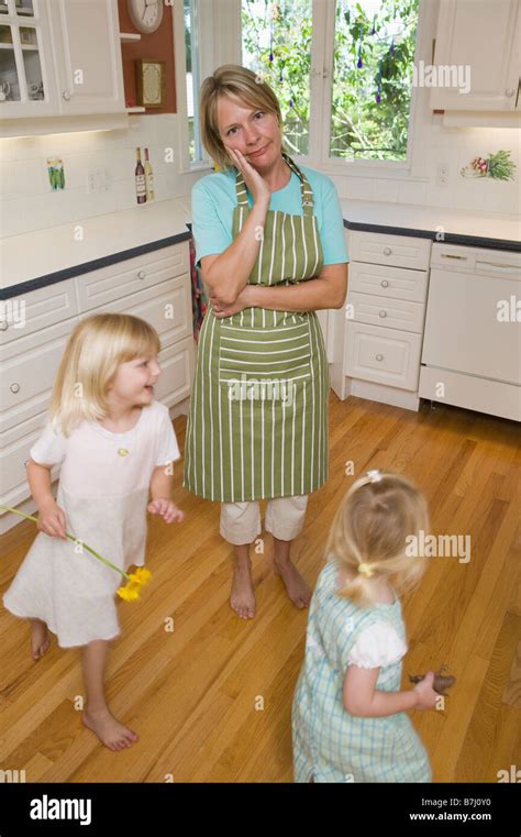Mom Three Children Fed Up Hi Res Stock Photography And Images Alamy