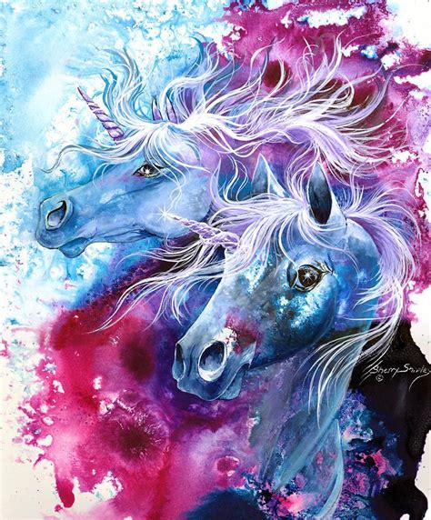 Unicorn Magic Painting By Sherry Shipley Unicorn Magic Fine Art