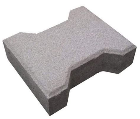 Grey I Shape Concrete Paver Block For Flooring Thickness 60 Mm At Rs