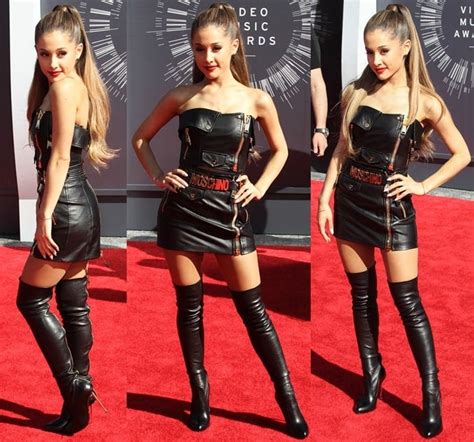 Ariana Grandes Sexy Over The Knee Boots At Mtv Video Music Awards