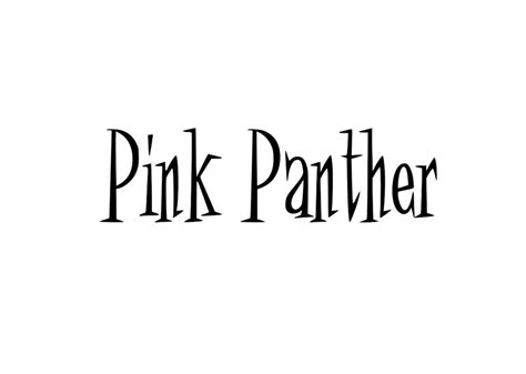 Pink Panther Digital Clipart Svg And Png Etsy