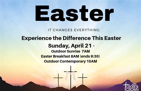 Easter Is Coming April 21 Crosspoint Church Georgetown
