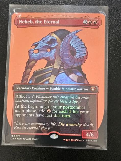 Magic The Gathering Neheb The Eternal Borderless Foil Commander