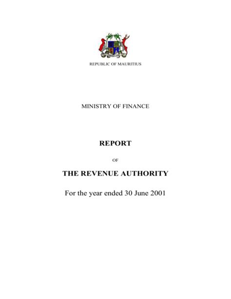 Word Mauritius Revenue Authority
