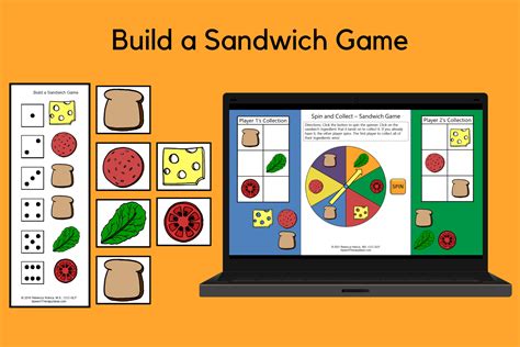 Build A Sandwich Game Speech Therapy Ideas